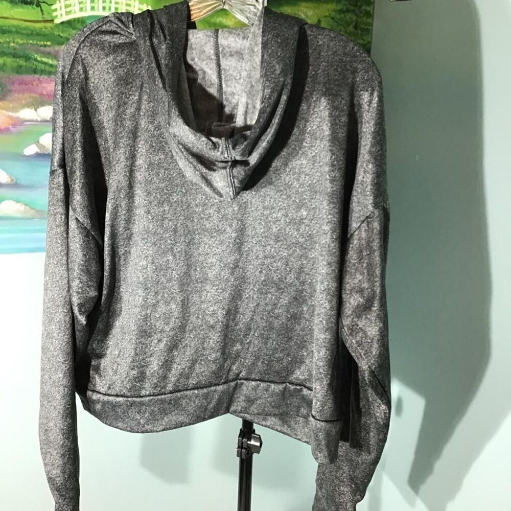Hurley Men's Grey and Silver Hoodie